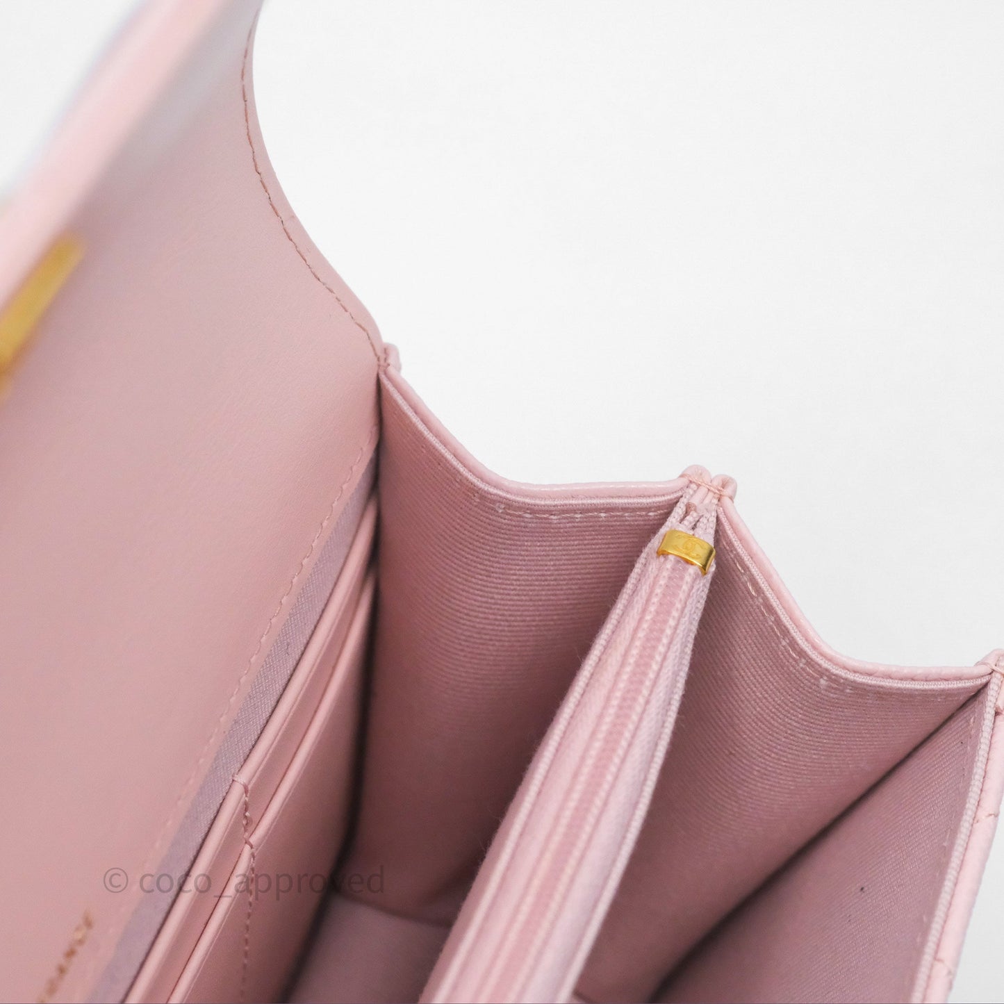 Chanel Clutch with Chain Caviar Pink Gold Hardware