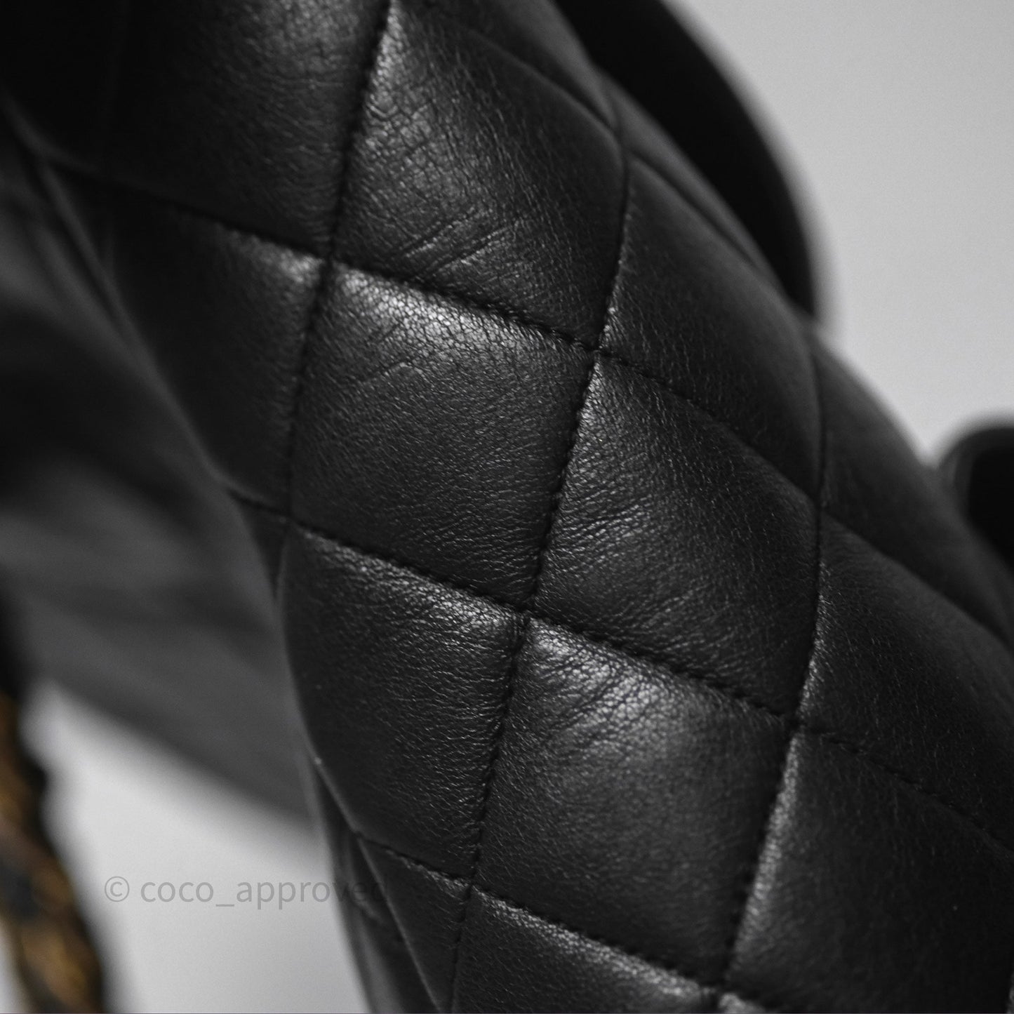 Chanel Vintage CC Duma Backpack Black Lambskin 24K Gold Hardware