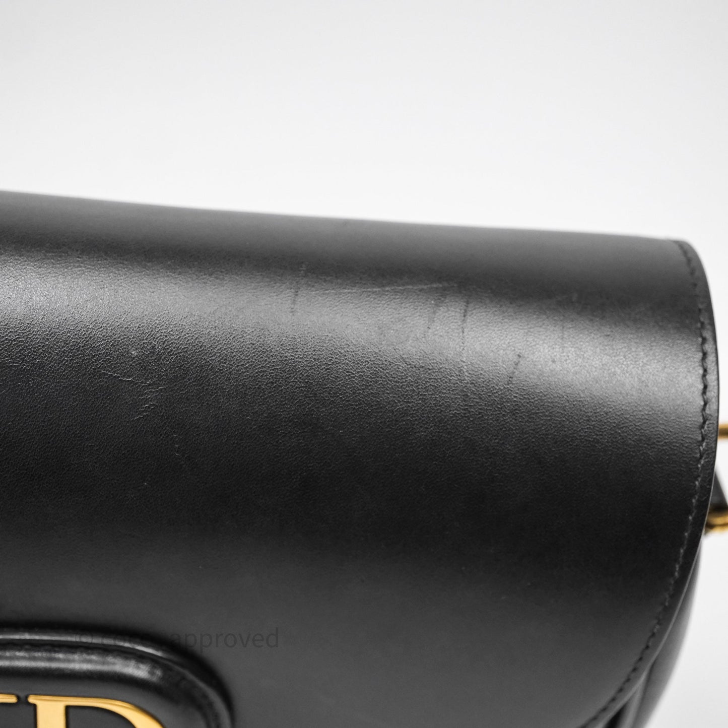 Christian Dior Medium Bobby Flap Black Box Calfskin
