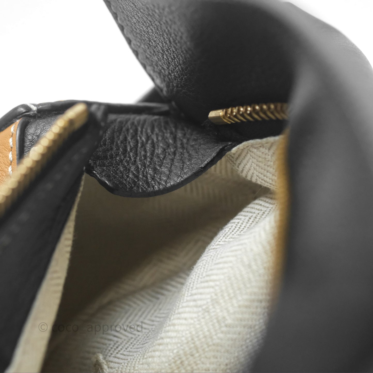 Loewe Small Puzzle Bag Amber/ Light Oat Calfskin Gold Hardware