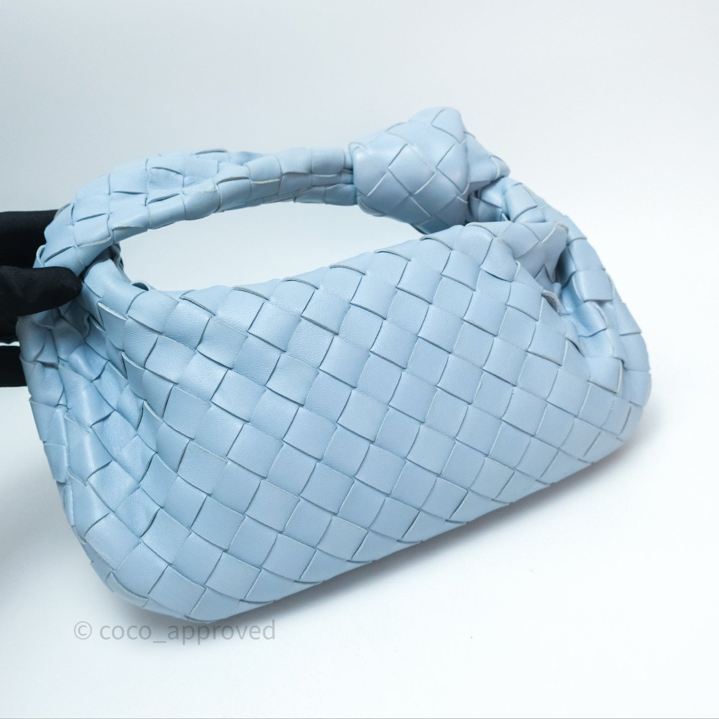 Bottega Veneta Mini Jodie Bag Intrecciato In Ice Lambskin Silver Hardware⁣⁣