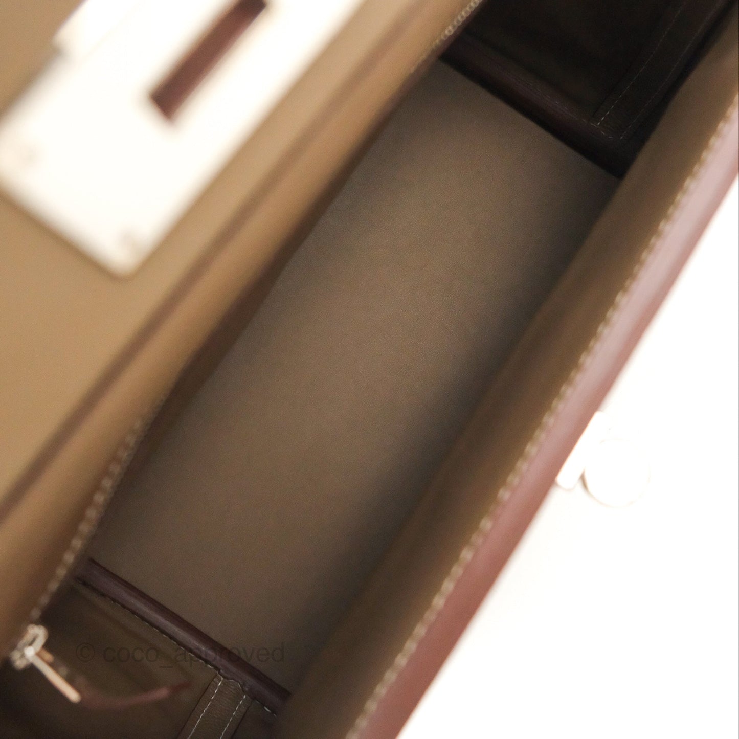 Hermès 24/24 29 Etoupe Togo Palladium Hardware