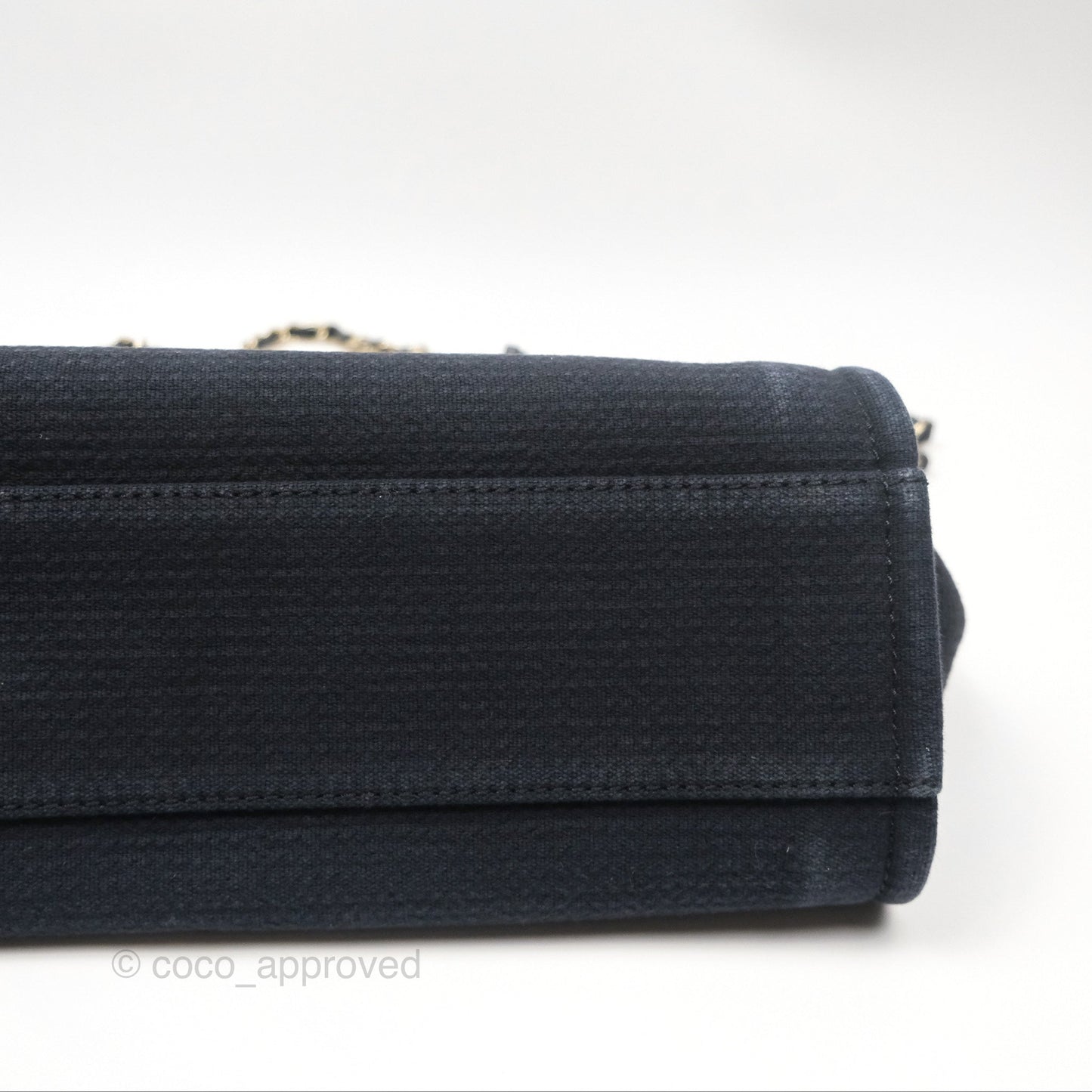 Chanel New Small Deauville Navy Canvas