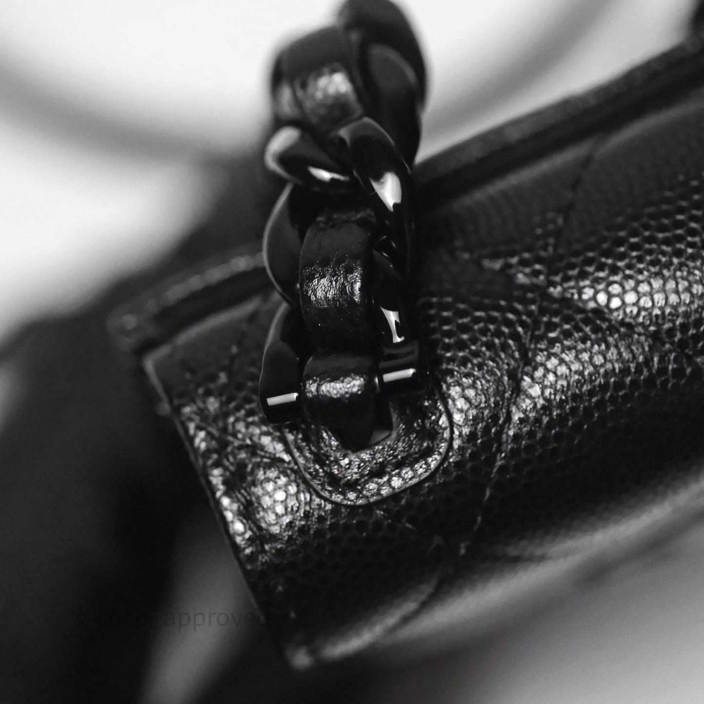 Chanel Incognito Phone Holder So Black Caviar Black Hardware