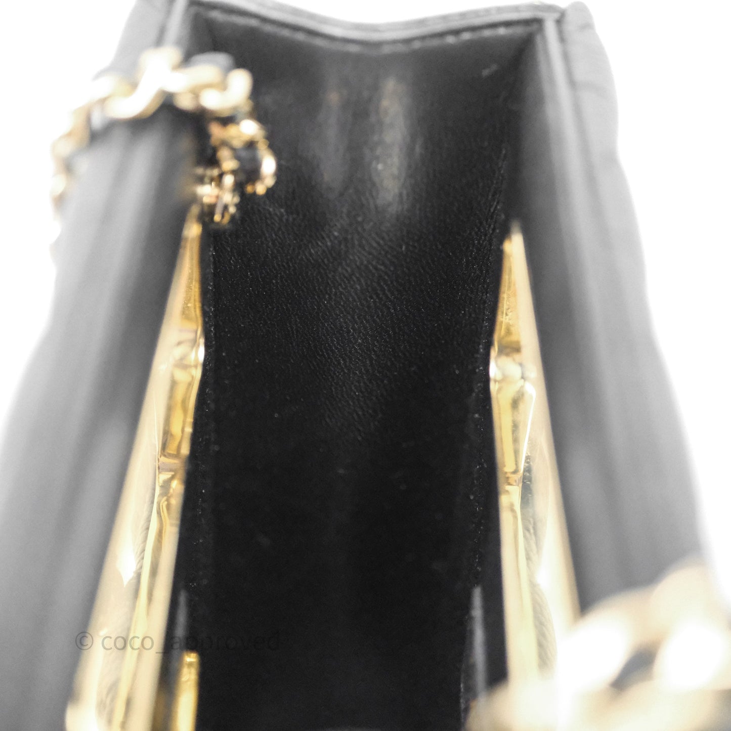 Chanel Evening Bag Caviar Black Gold Hardware
