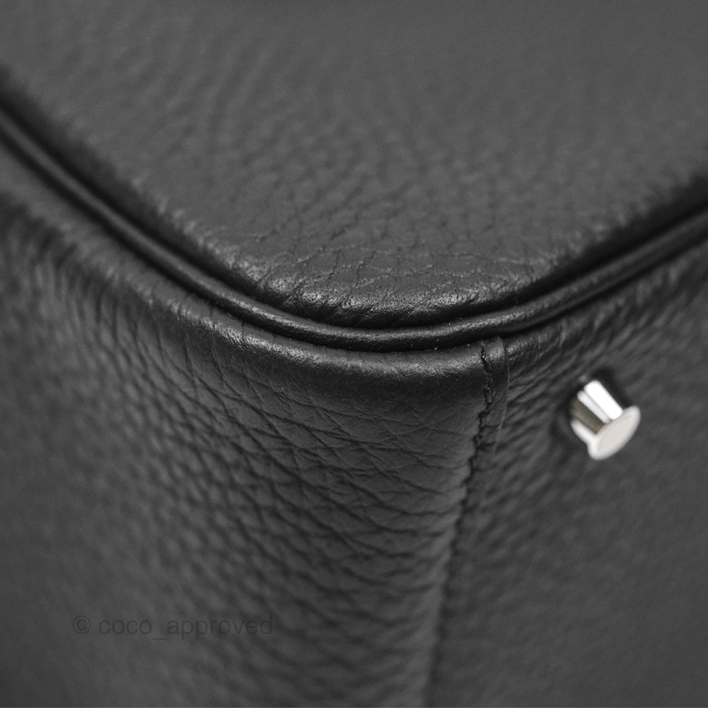Hermès Mini Lindy 20 Noir 89 Clemence Palladium Hardware