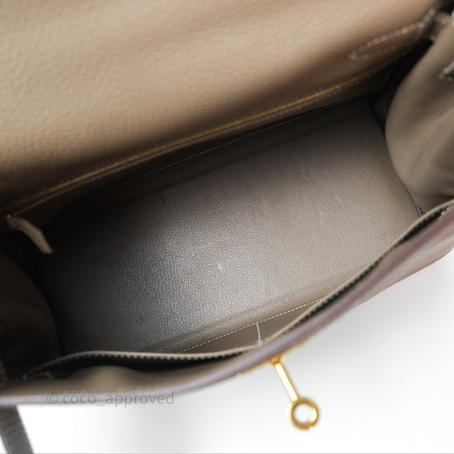 Hermès Kelly II 28 Retourne Etoupe 18 Togo Gold Hardware