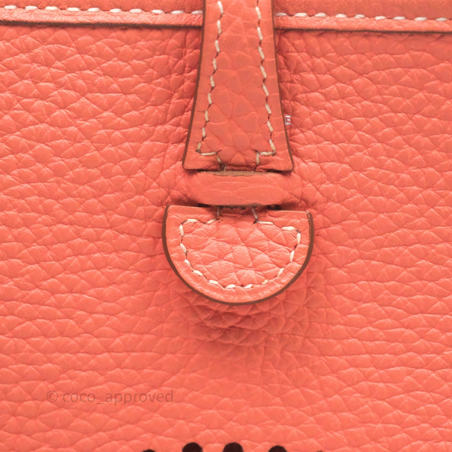 Hermès Mini Evelyne 16 Crevette L5 Clemence Palladium Hardware