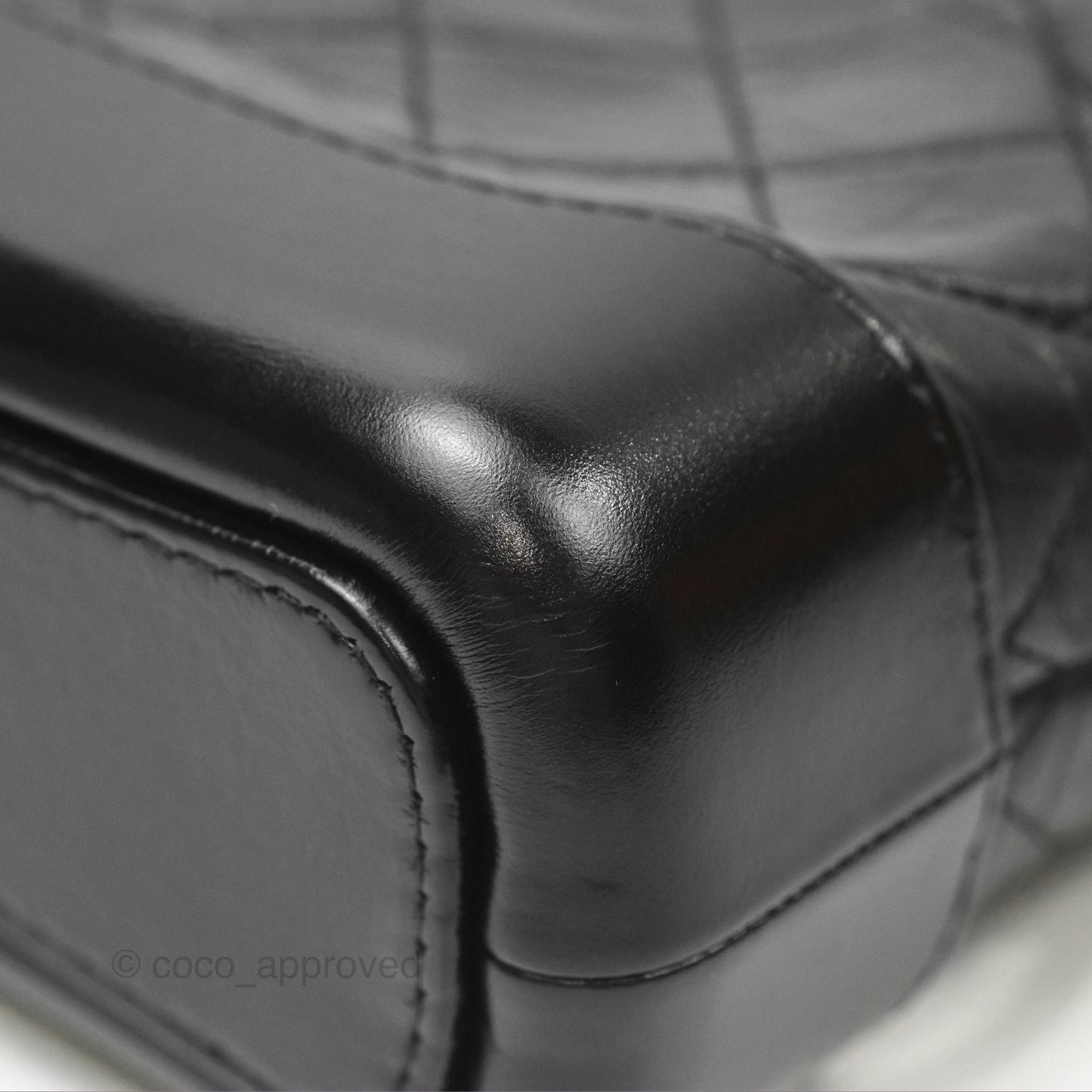 Chanel Small Gabrielle Hobo Quilted So Black Aged Calfskin