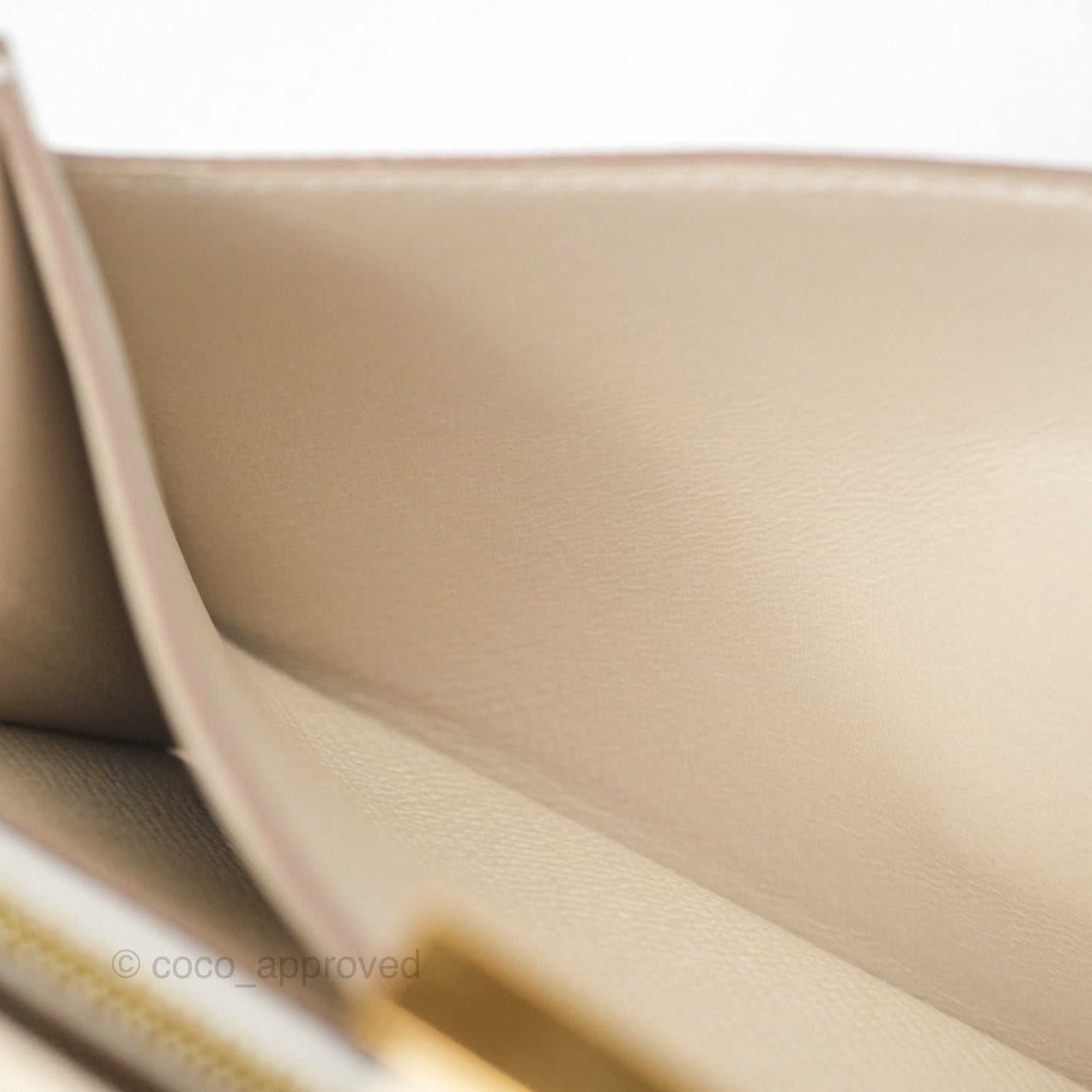 Hermès Constance Long To Go Wallet Craie 10 Epsom Gold Hardware