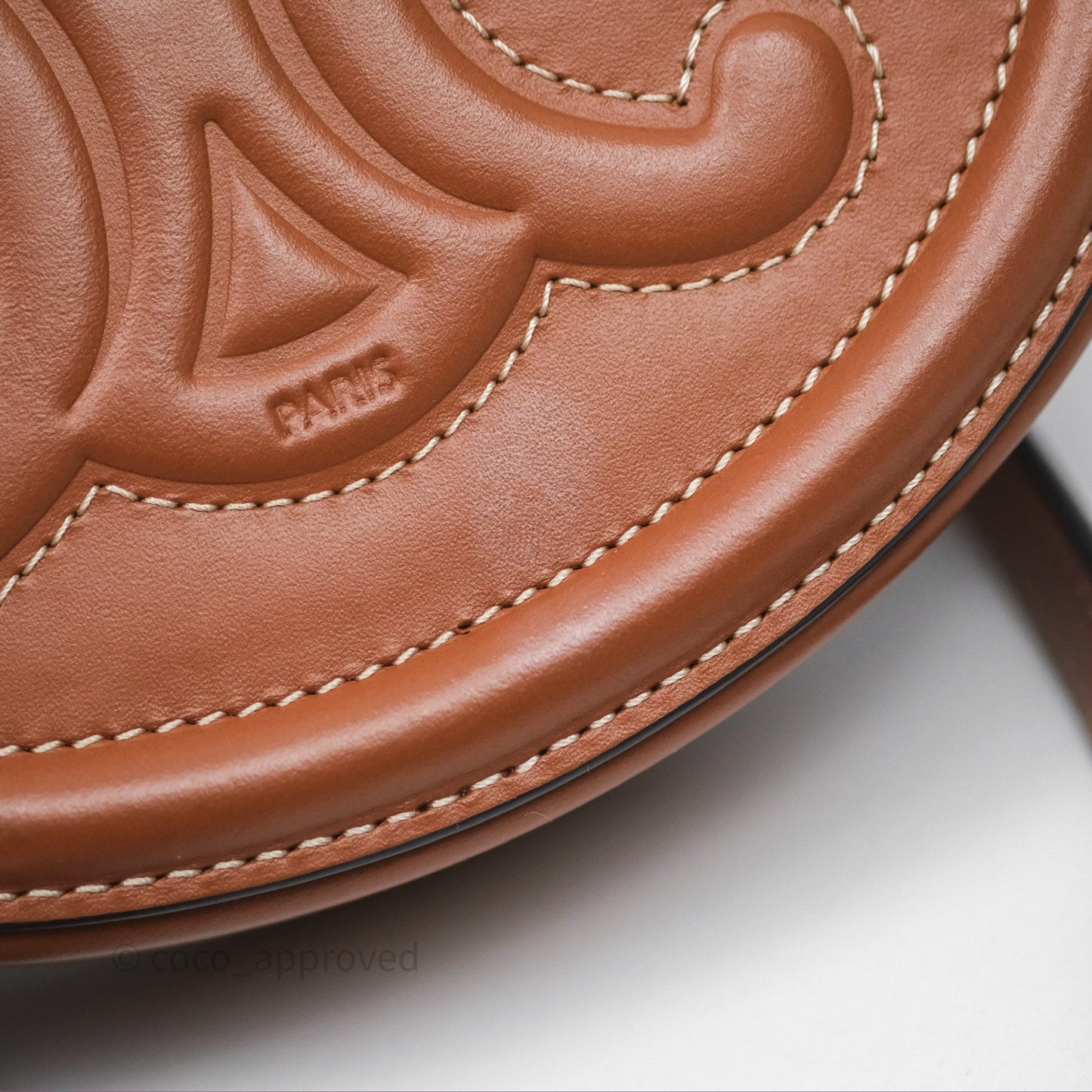Celine Mini Oval Bag Cuir Triomphe Tan Calfskin