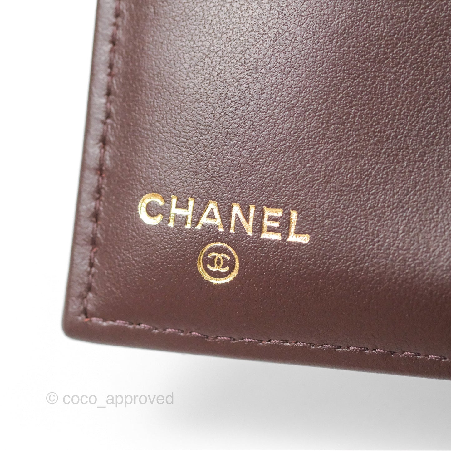 Chanel Compact Wallet Black Caviar Gold Hardware 23A