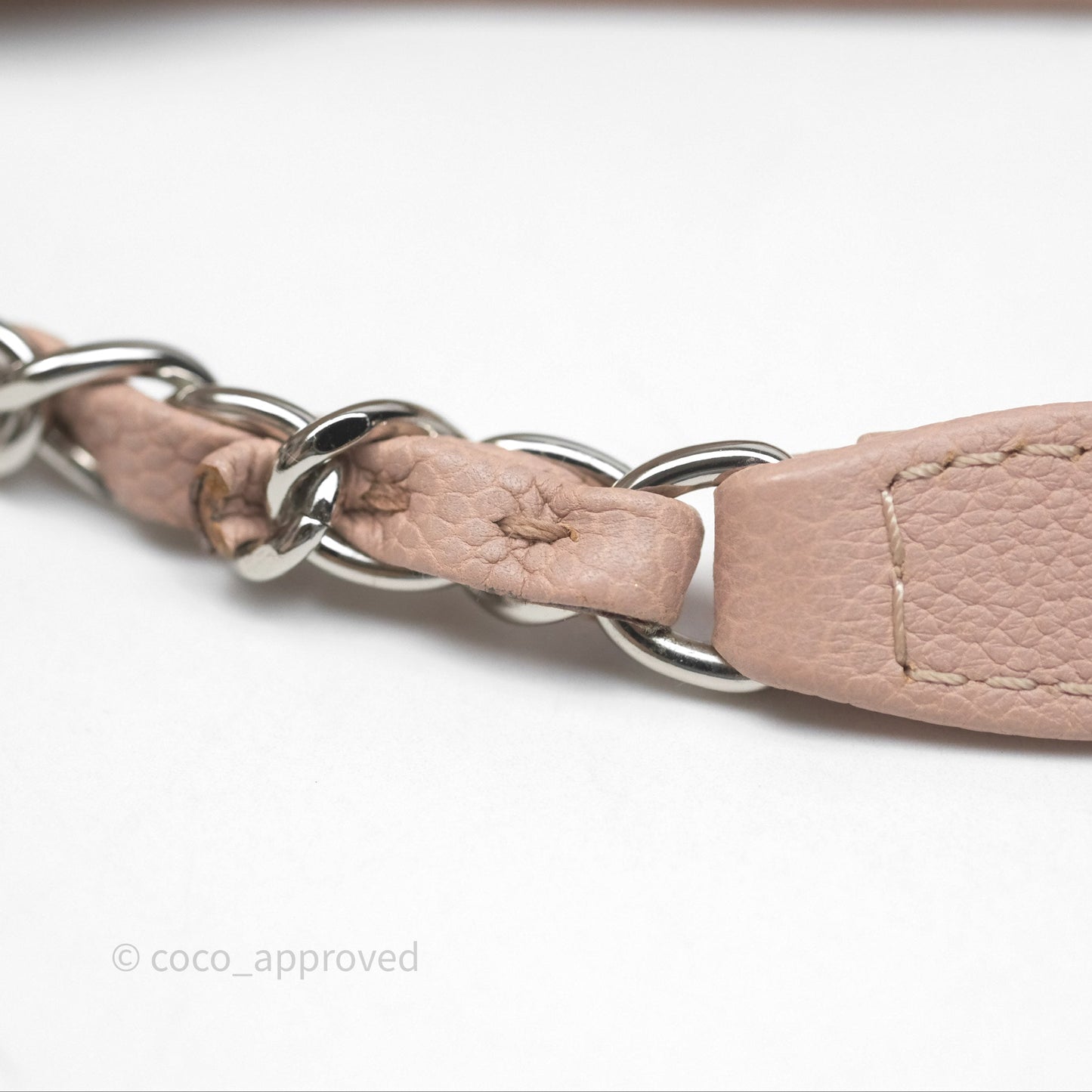 Chanel Quilted Tote Bag Pink Caviar Silver Hardware