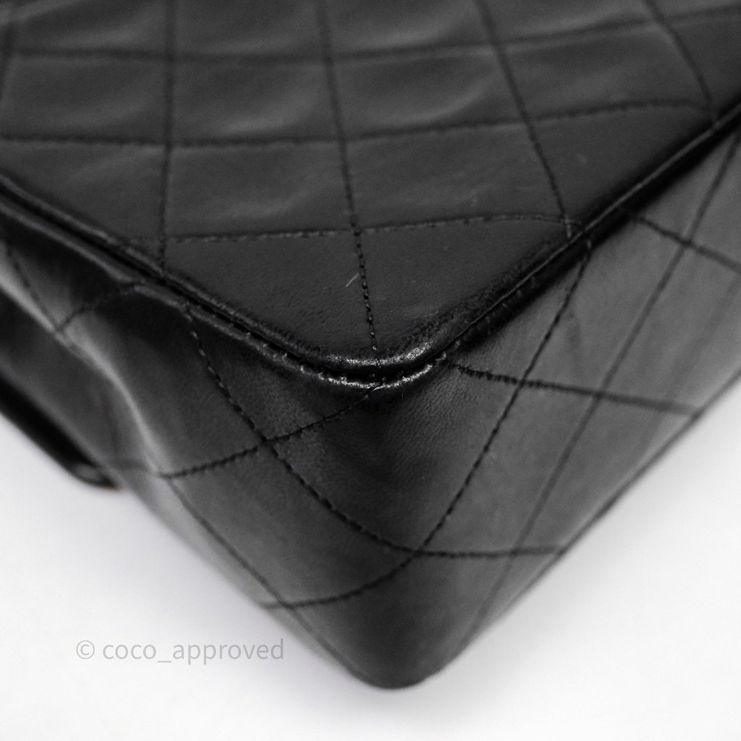 Chanel Matelasse Flap Bag Lambskin Black 24K Gold Hardware