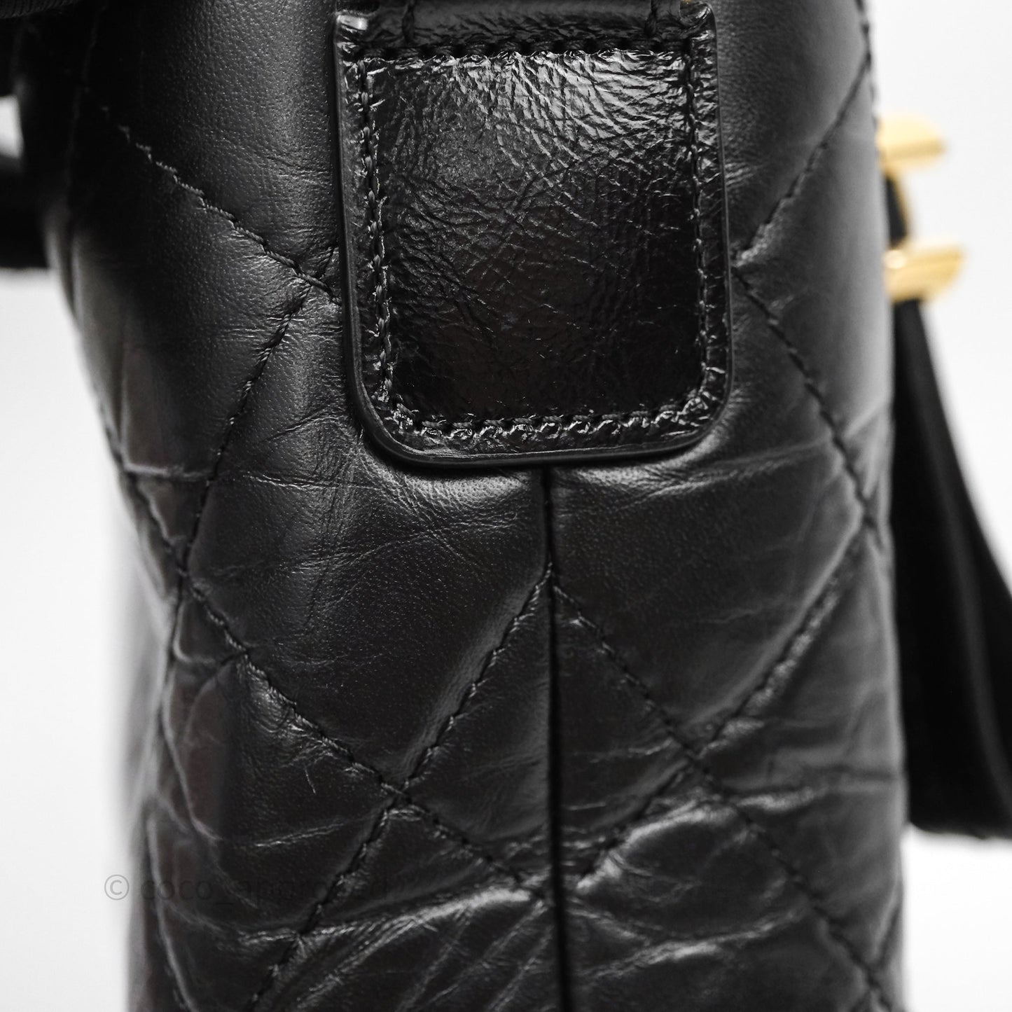 Chanel New Medium Gabrielle Hobo Quilted Black Aged Calfskin