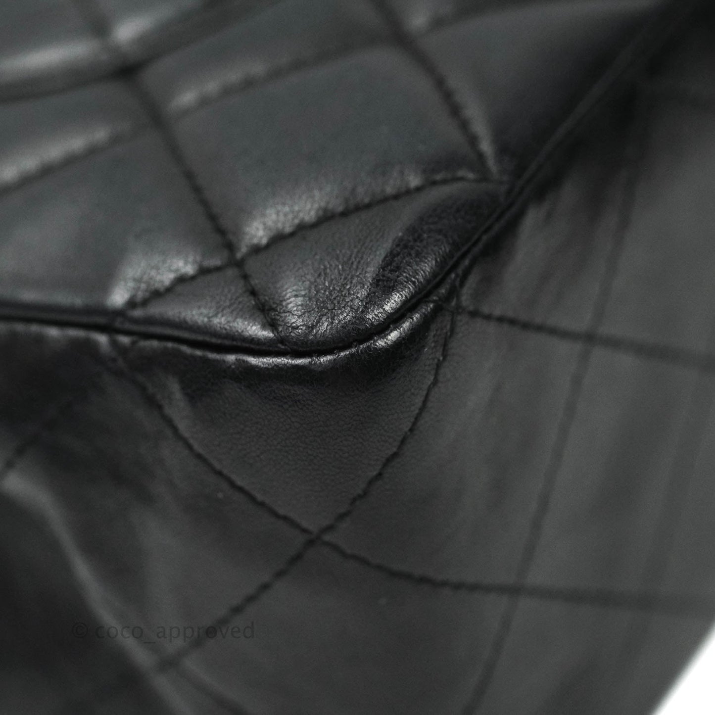 Chanel Jumbo Single Flap Black Lambskin Silver Hardware⁣⁣