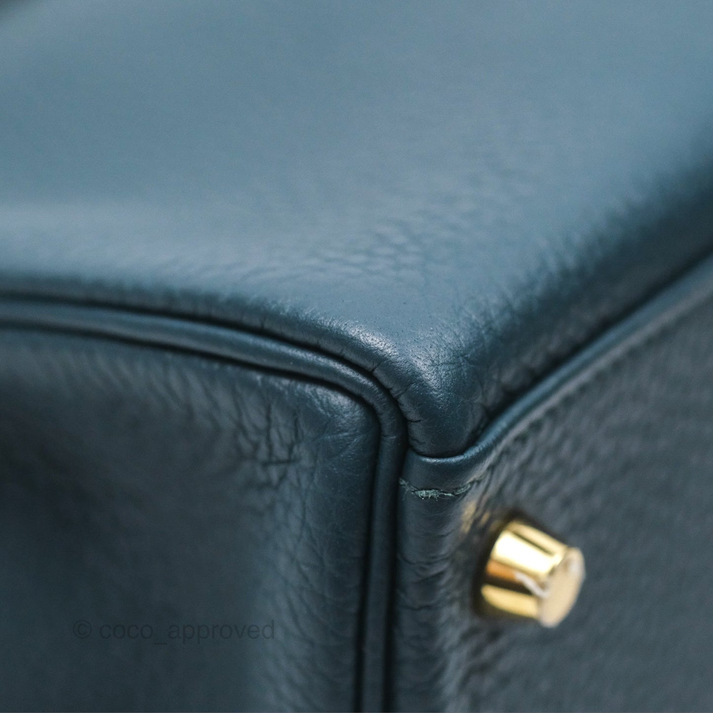 Hermès Kelly 28 Retourne Dark Green Clemence Gold Hardware