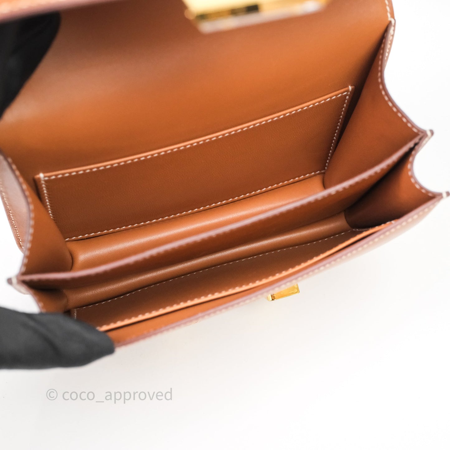 Hermès Constance Mini Smooth Barenia Leather Gold Hardware