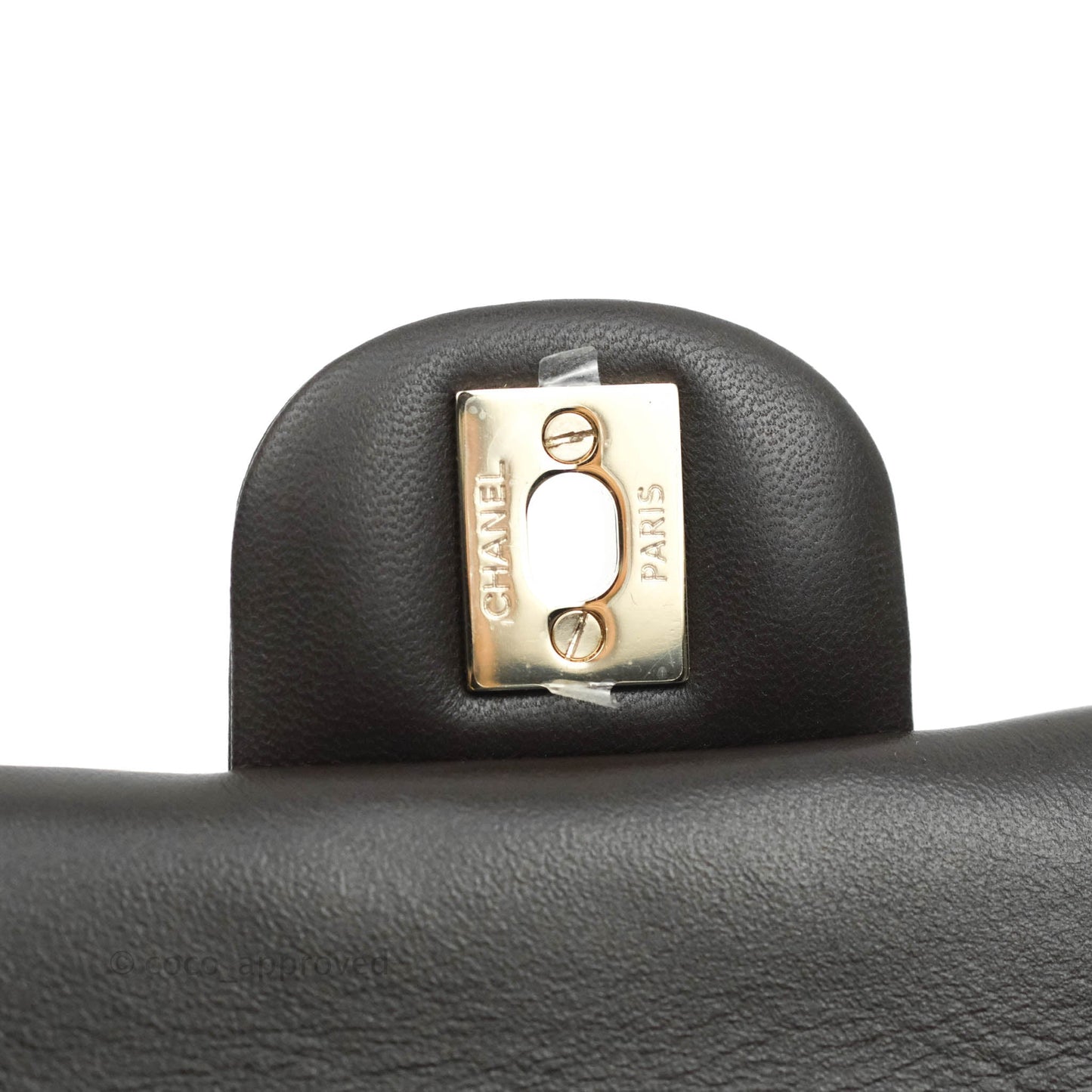 Chanel Quilted Mini Rectangular Lambskin Chocolate Brown Gold Hardware