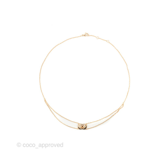Chanel Coco Crush Necklace Beige Gold