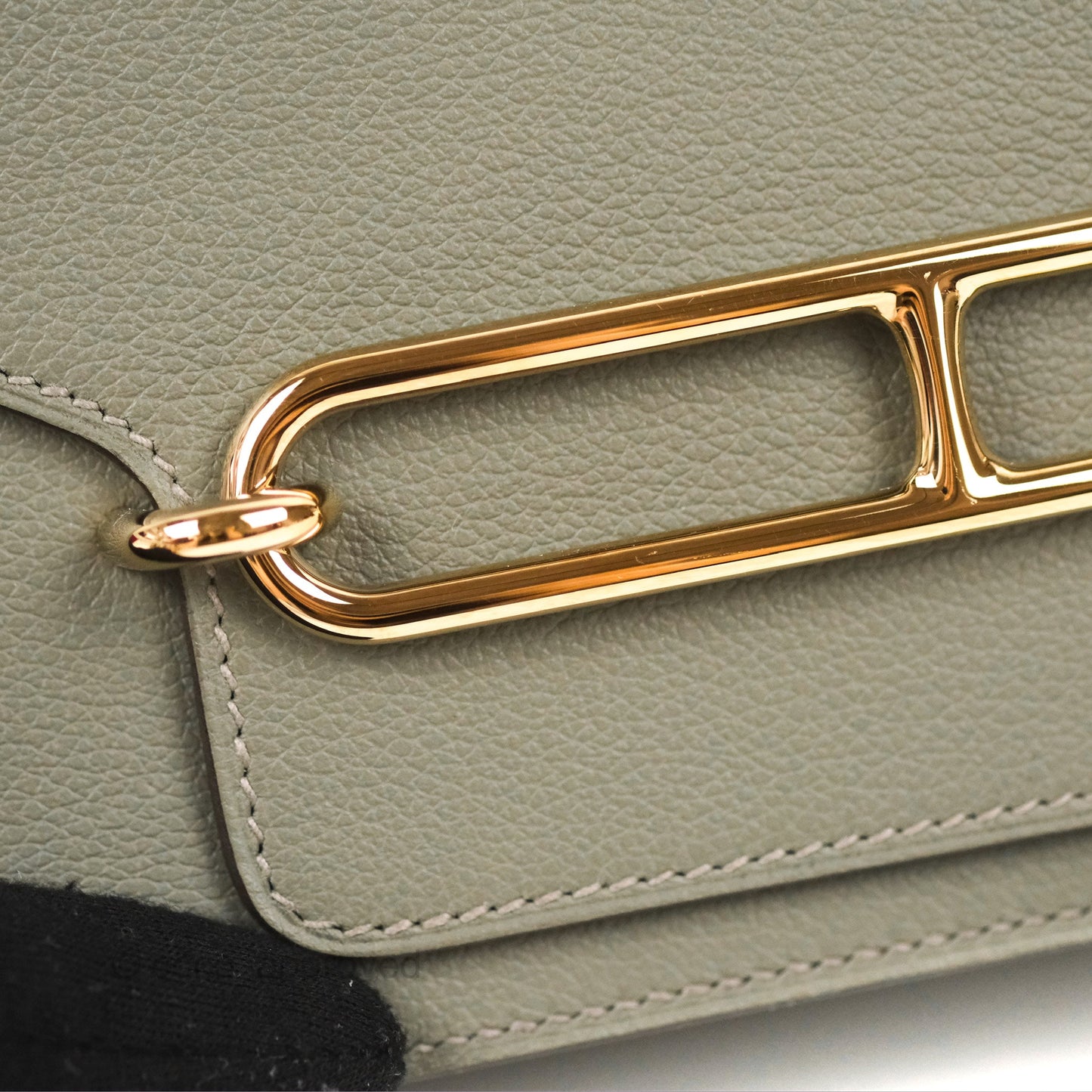 Hermès Roulis Mini 18 Gris Meyer 0L Evercolor Permabrass Hardware