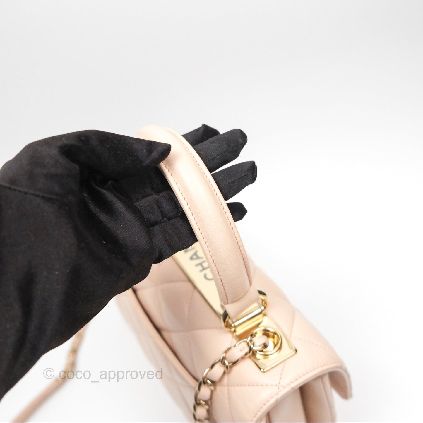 Chanel Trendy CC Small Beige Lambskin Gold Hardware