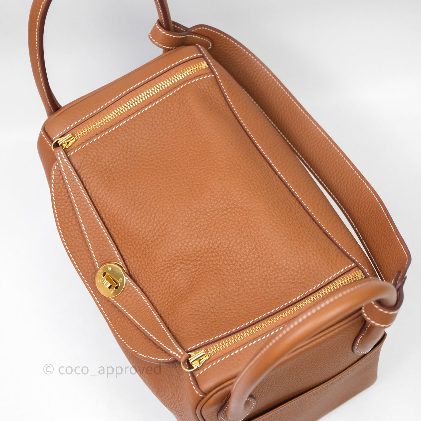 Hermès Lindy 30 Gold 37 Clemence Gold Hardware