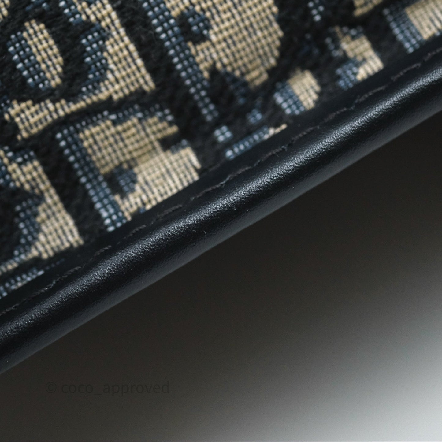 Christian Dior 30 Montaigne with Chain Blue Dior Oblique Jacquard
