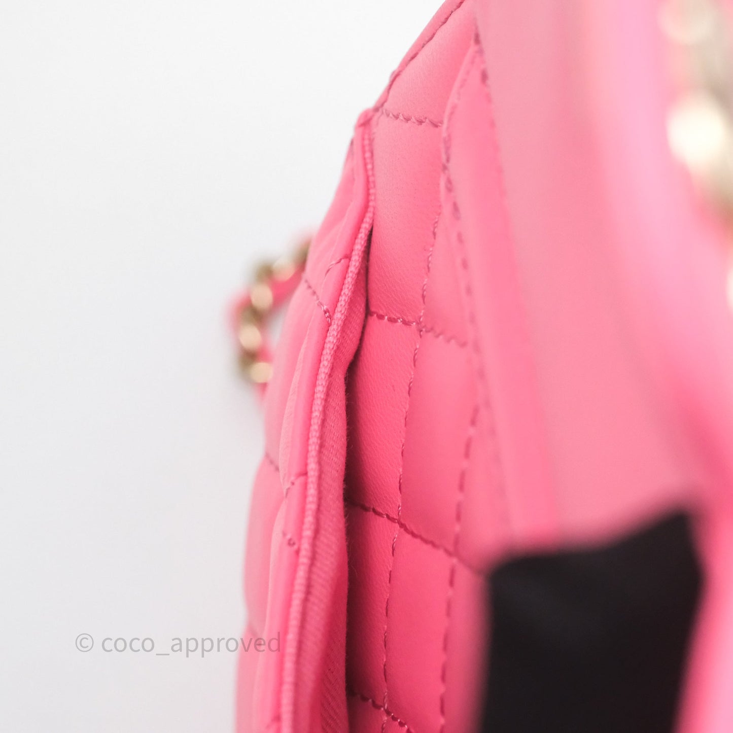Chanel Large Heart Bag Pink Lambskin Gold Hardware 22S