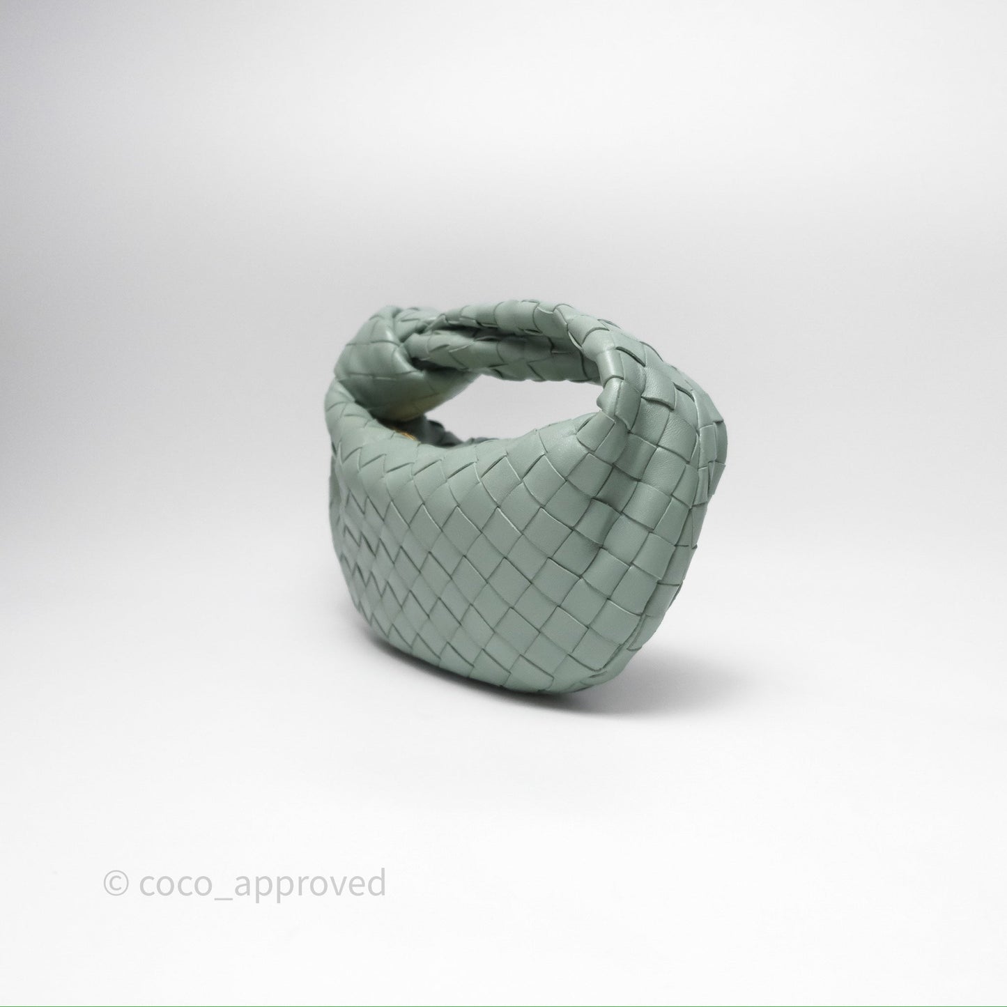 Bottega Veneta Mini Jodie Bag Intrecciato Green Lambskin Gold Hardware⁣⁣