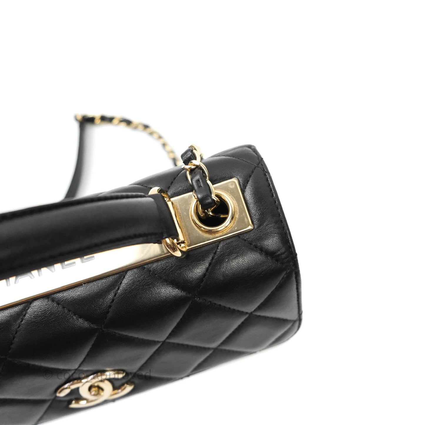 Chanel Trendy CC Small Black Lambskin Gold Hardware