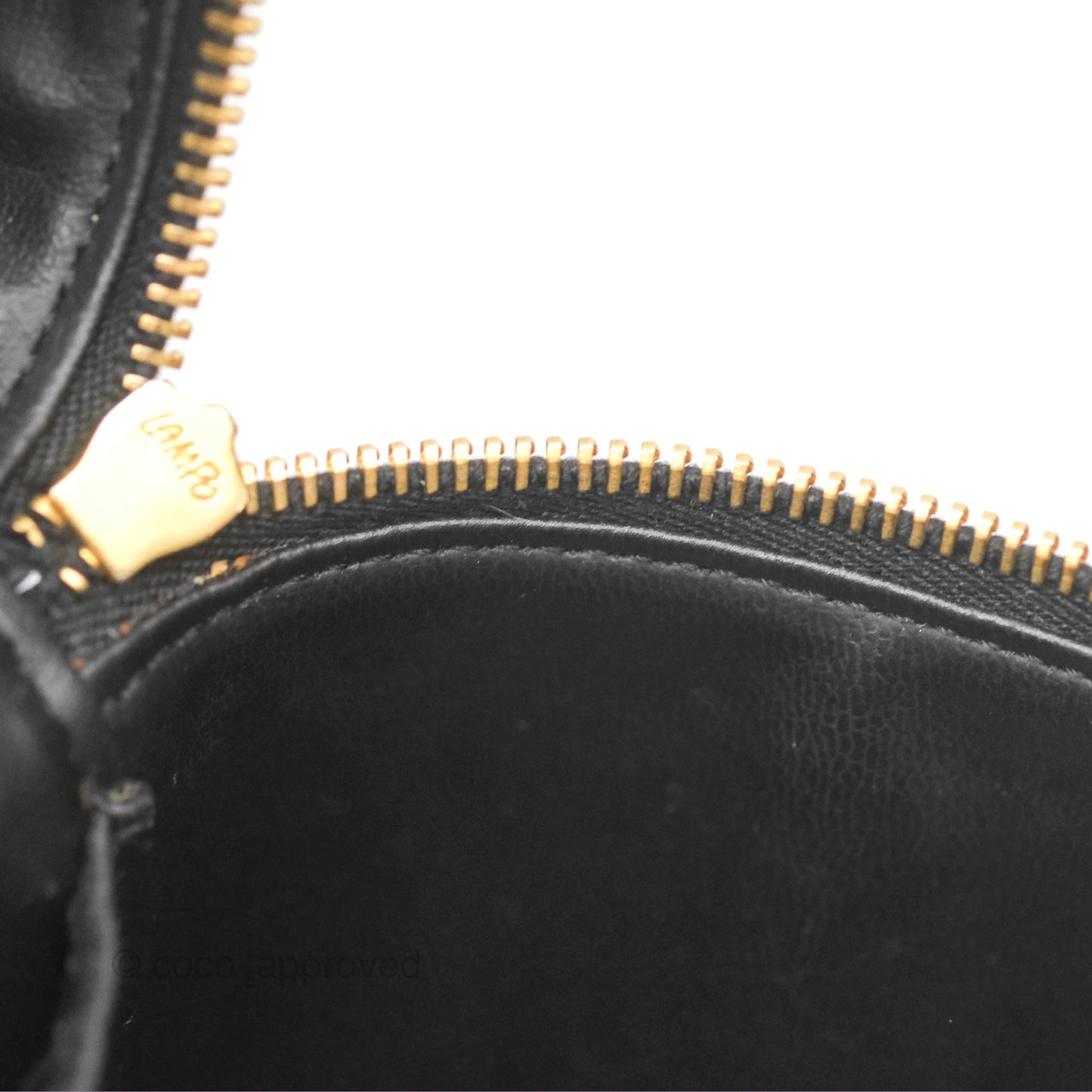Chanel Vintage Vanity Case Black Caviar Gold Hardware