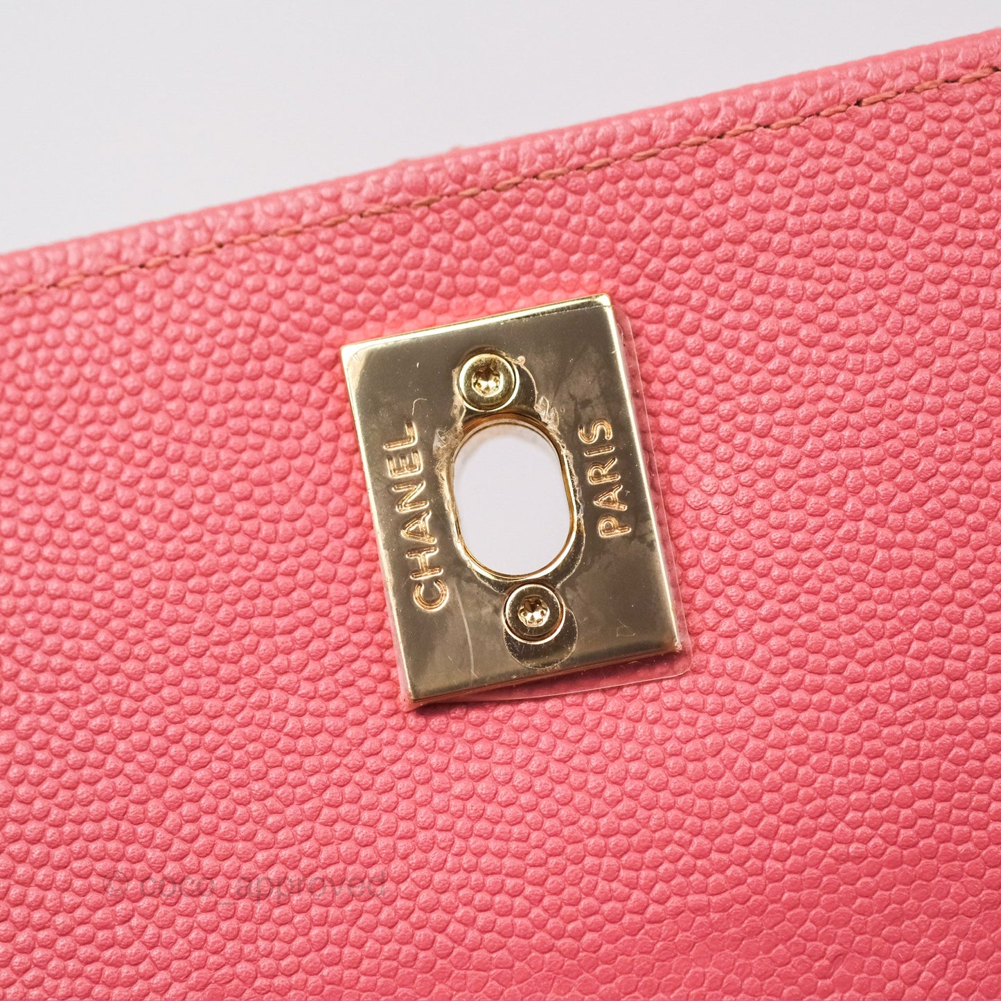 Chanel Quilted Medium Business Affinity Flap Pink Caviar Gold Hardware