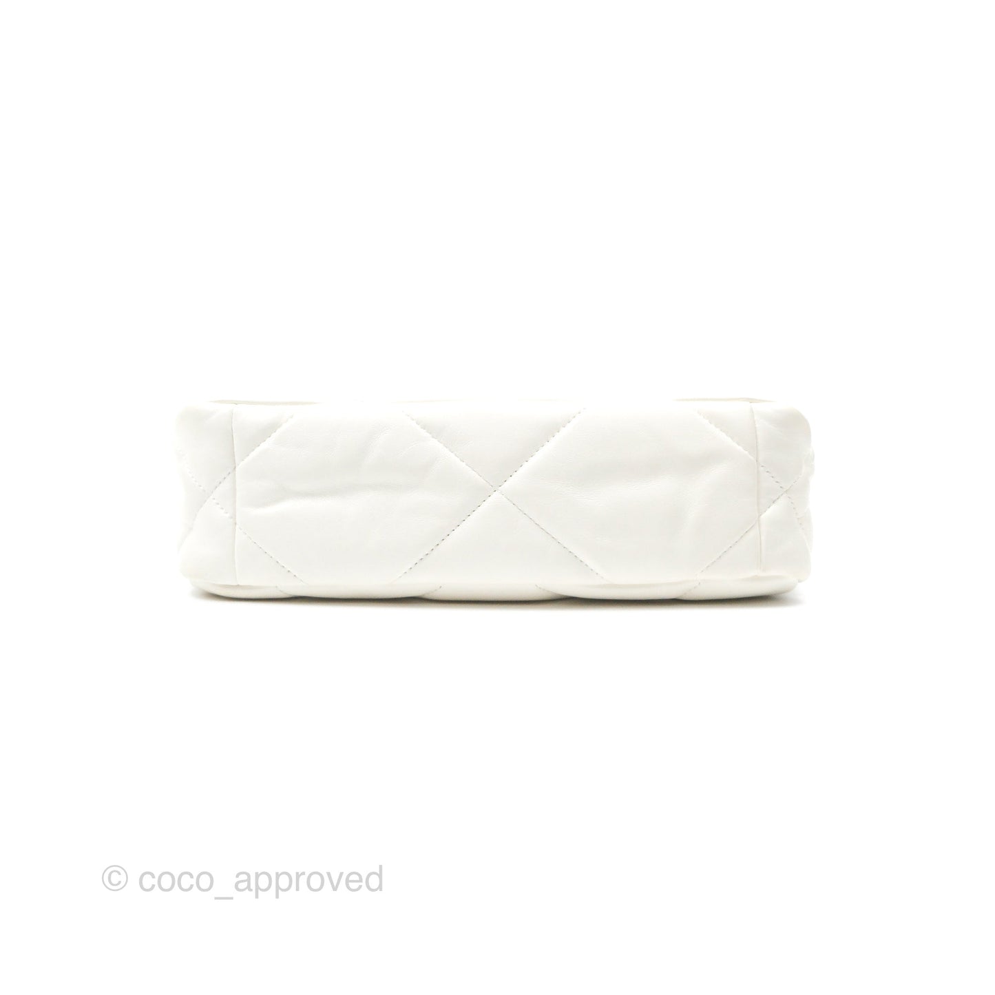 Chanel 19 Small Ivory White Lambskin Mixed Hardware