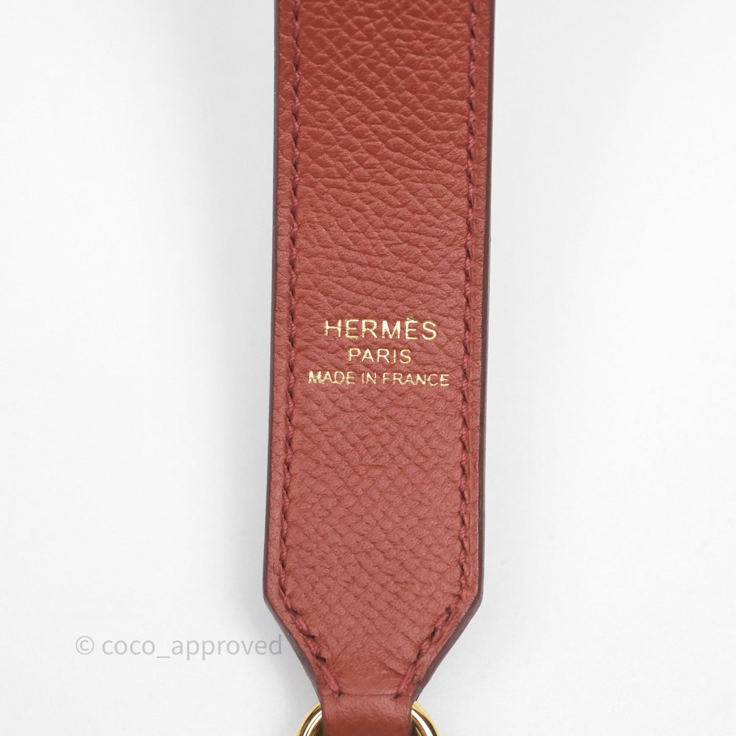Hermès Tressage Cuir Chevron Strap 25mm Gold Hardware