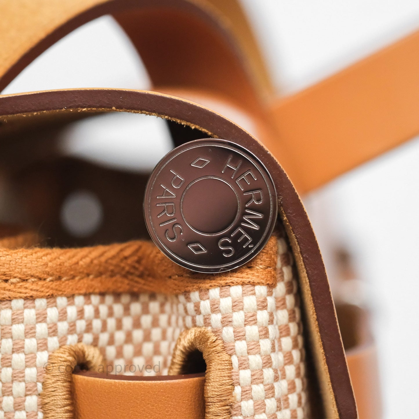Hermès Herbag Zip 31 Ecru/Beige/Natural Canvas Palladium Hardware