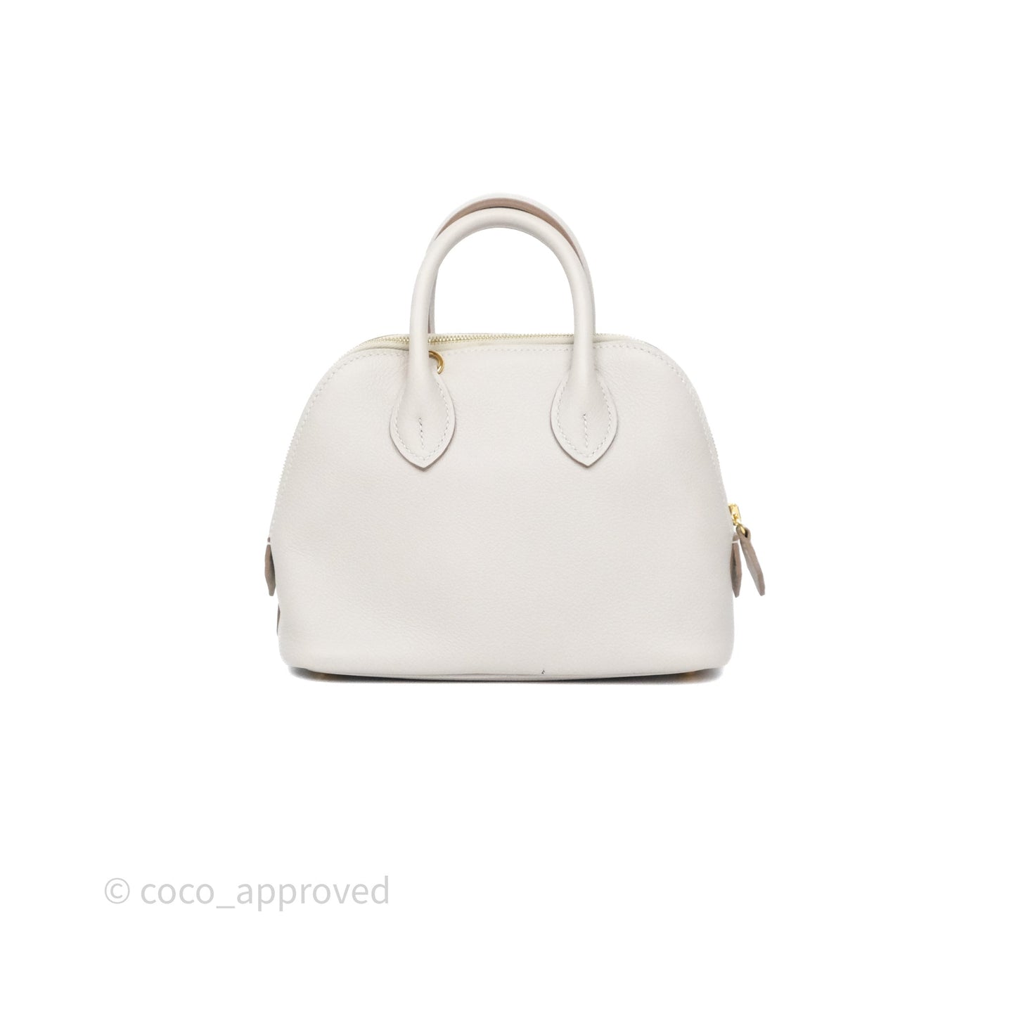 Hermès Bolide Mini 1923 Gris Perle 80 Evercolor Gold Hardware