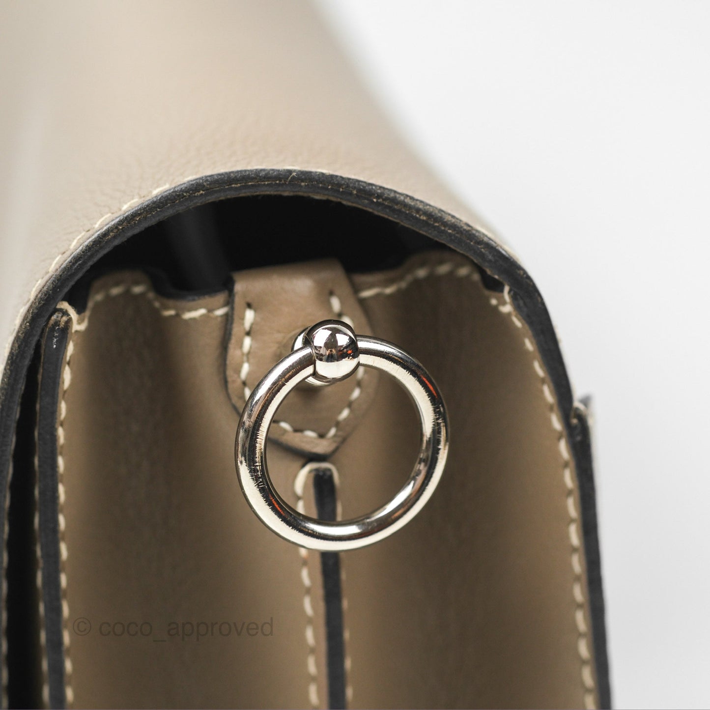 Hermès Roulis 23 Etoupe Evercolor Palladium Hardware
