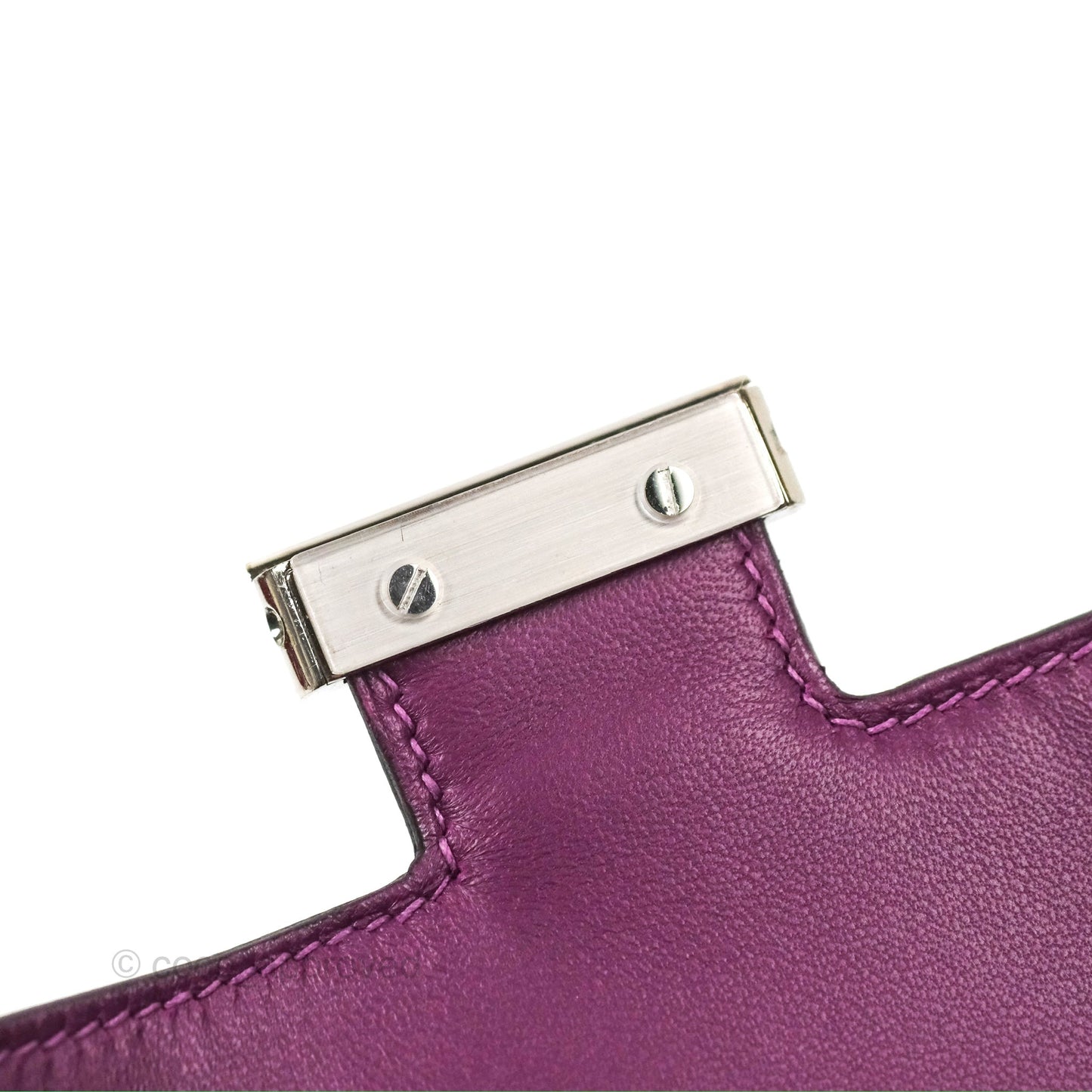 Hermès Constance Mini 18cm Anemone Evercolor Palladium Hardware