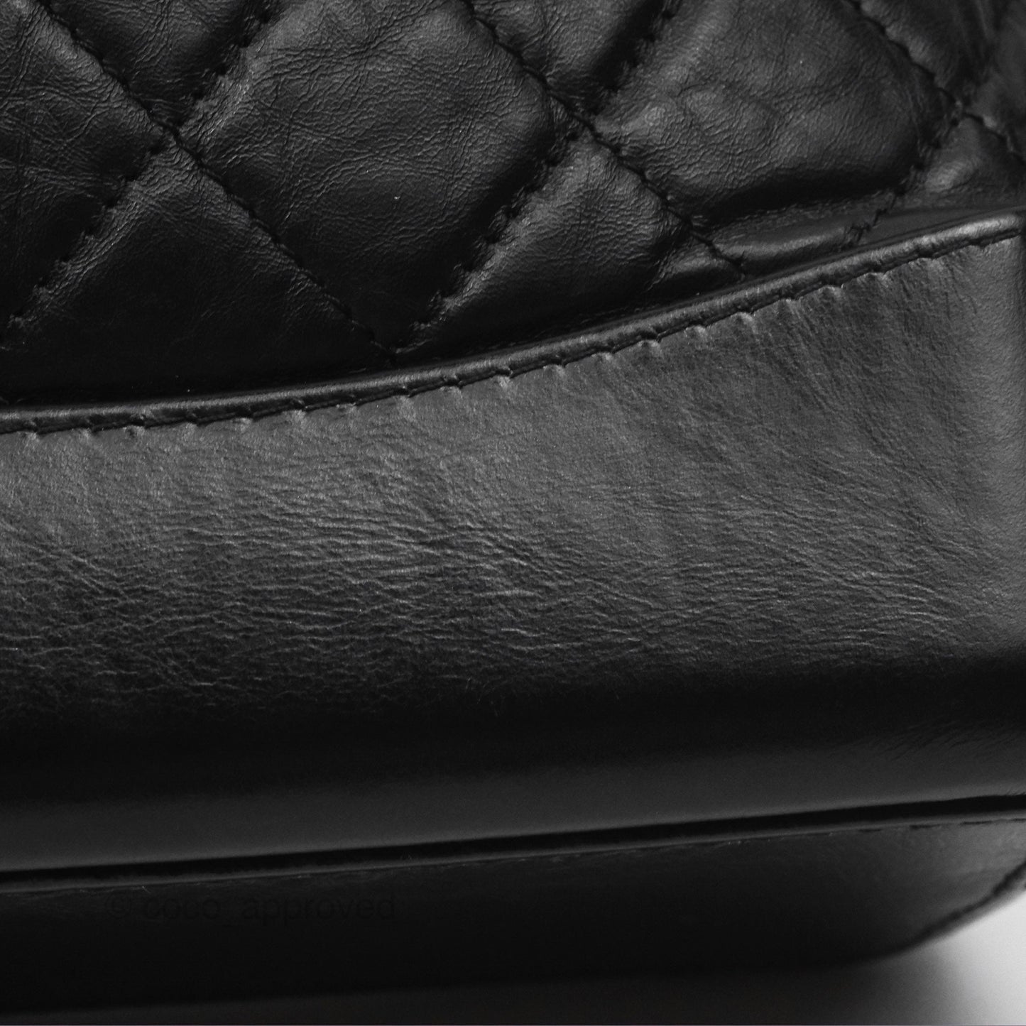 Chanel Medium Gabrielle Backpack Black Aged Calfskin