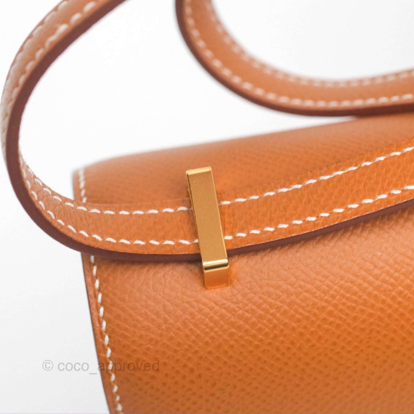 Hermès Constance Mini 18 Gold Epsom Gold Hardware