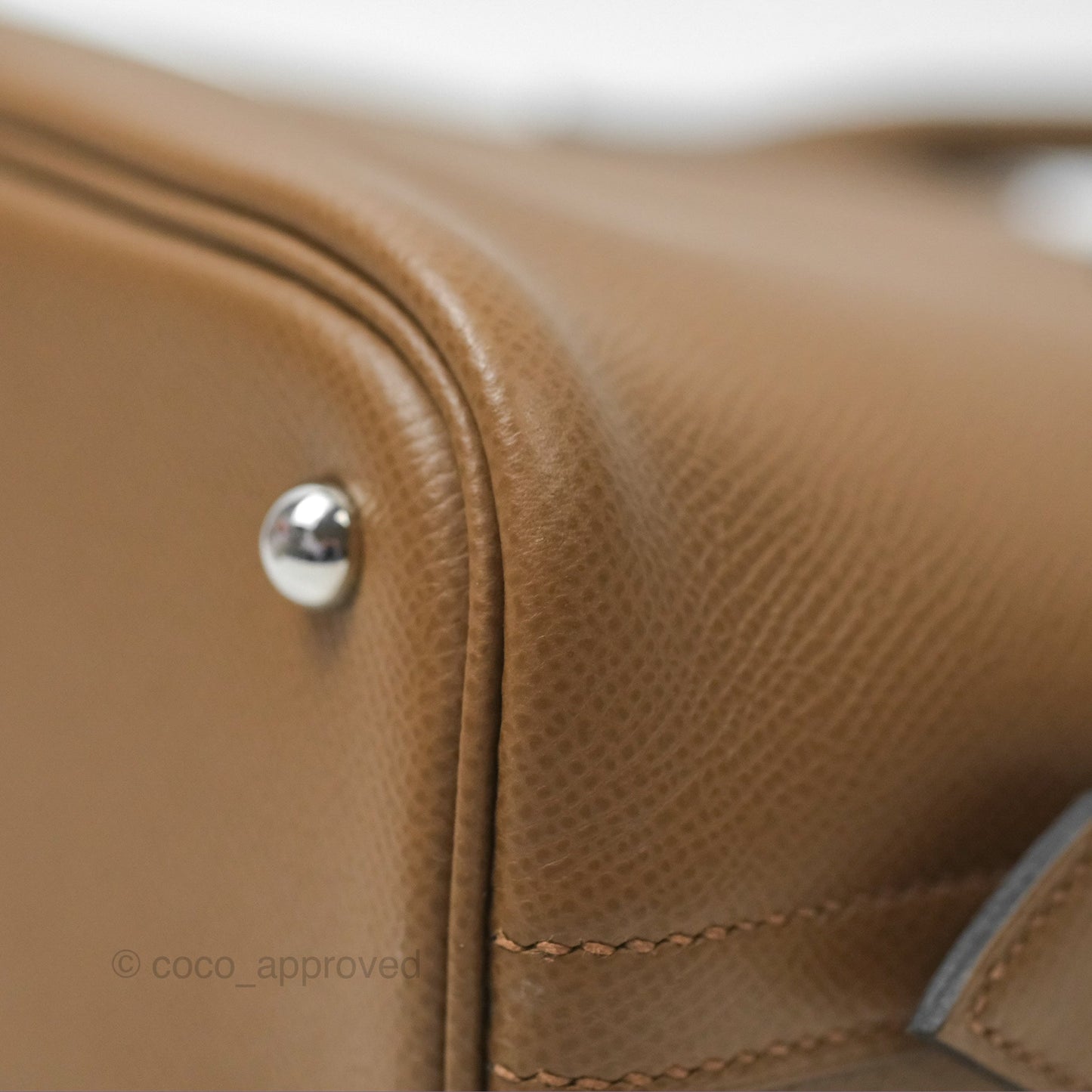 Hermès Bolide 1923 25 Alezan Epsom Palladium Hardware