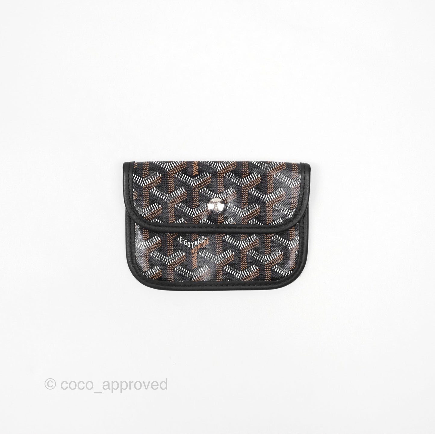 Goyard Anjou Mini Bag Goyardine Canvas Black