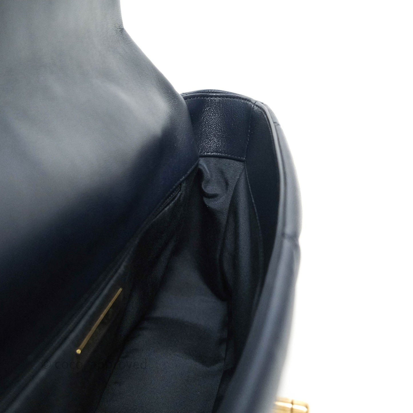 Chanel 19 Medium Navy Mixed Hardware Goatskin