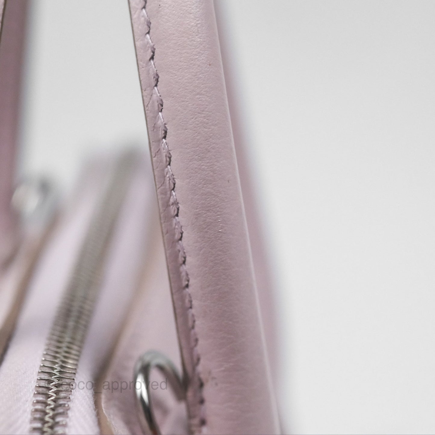 Hermès Bolide Mini 1923 Verso Evercolor Mauve Pale 09/ Caramel 28 Palladium Hardware