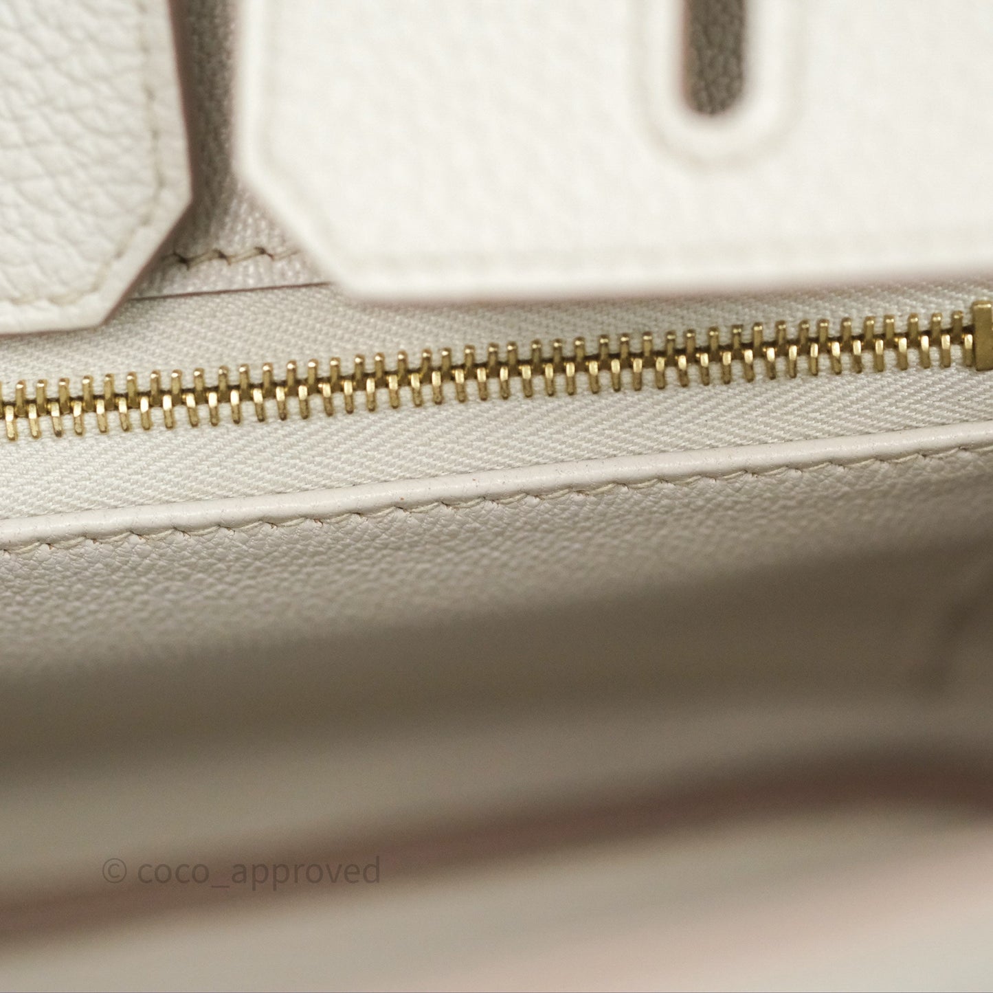 Hermès Birkin 25 Retourne Beton Togo Gold Hardware