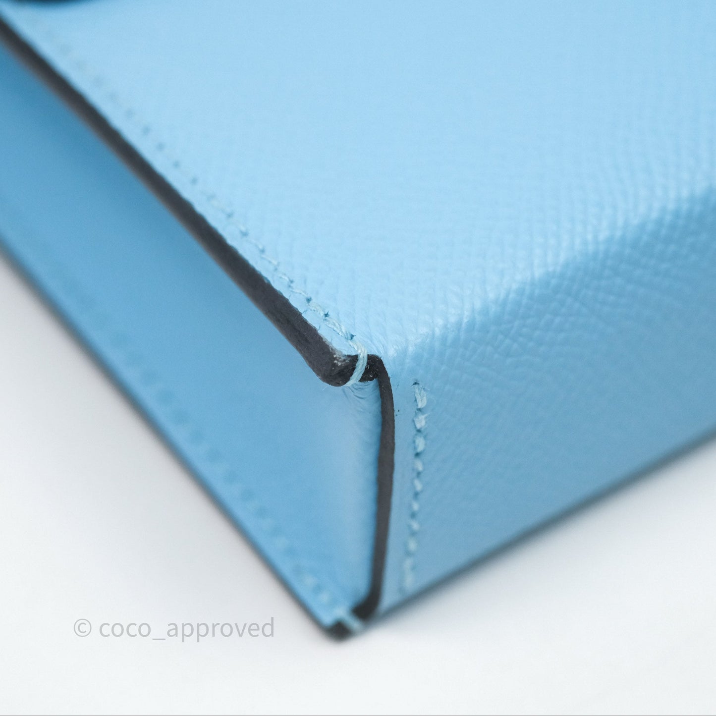 Hermès Hermesnap Wallet Epsom Celeste 7N Palladium Hardware