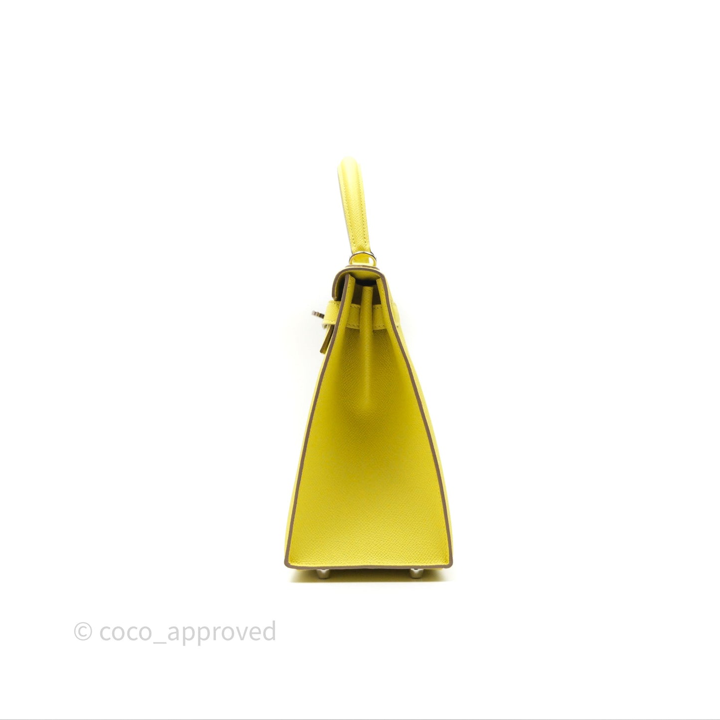 Hermès Kelly 28 Lime 9R Epsom Palladium Hardware