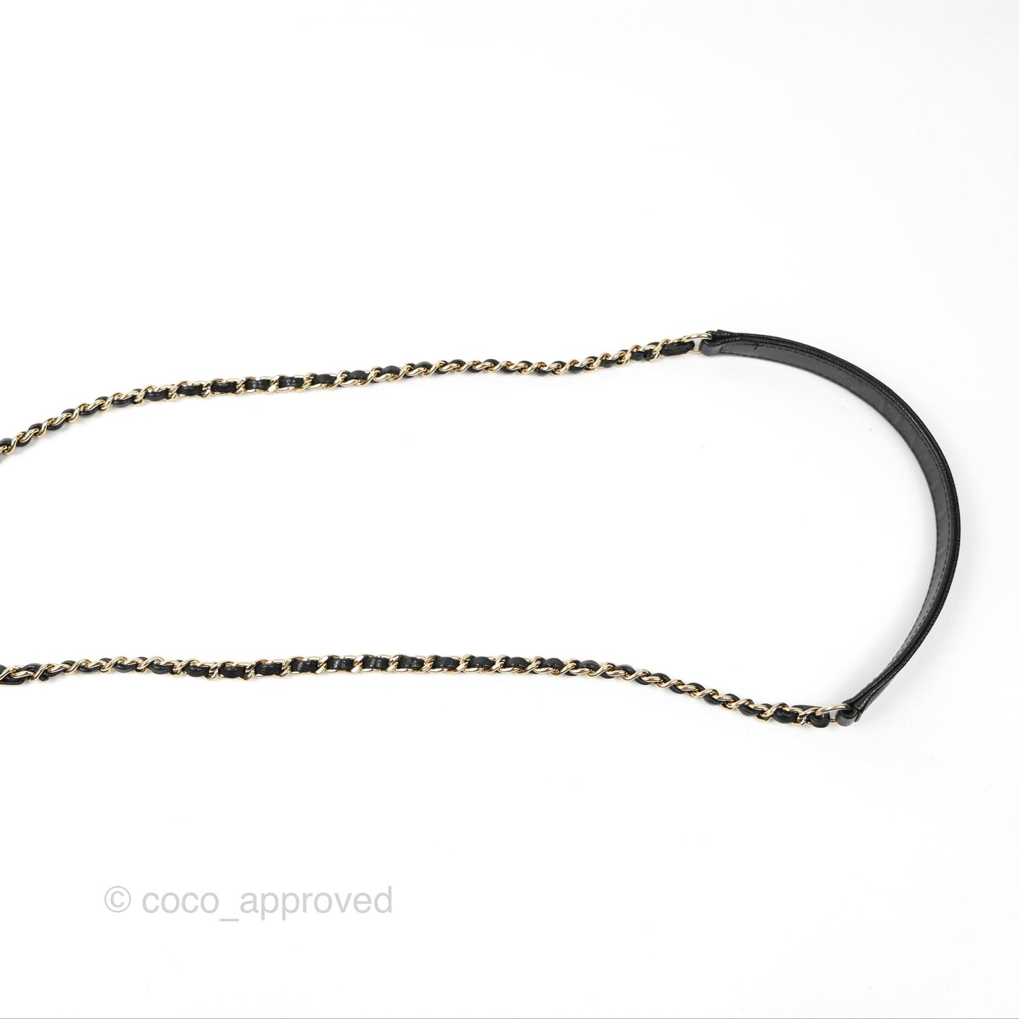Chanel Small Coco Handle Black Caviar Gold Hardware Lizard Embossed Handle