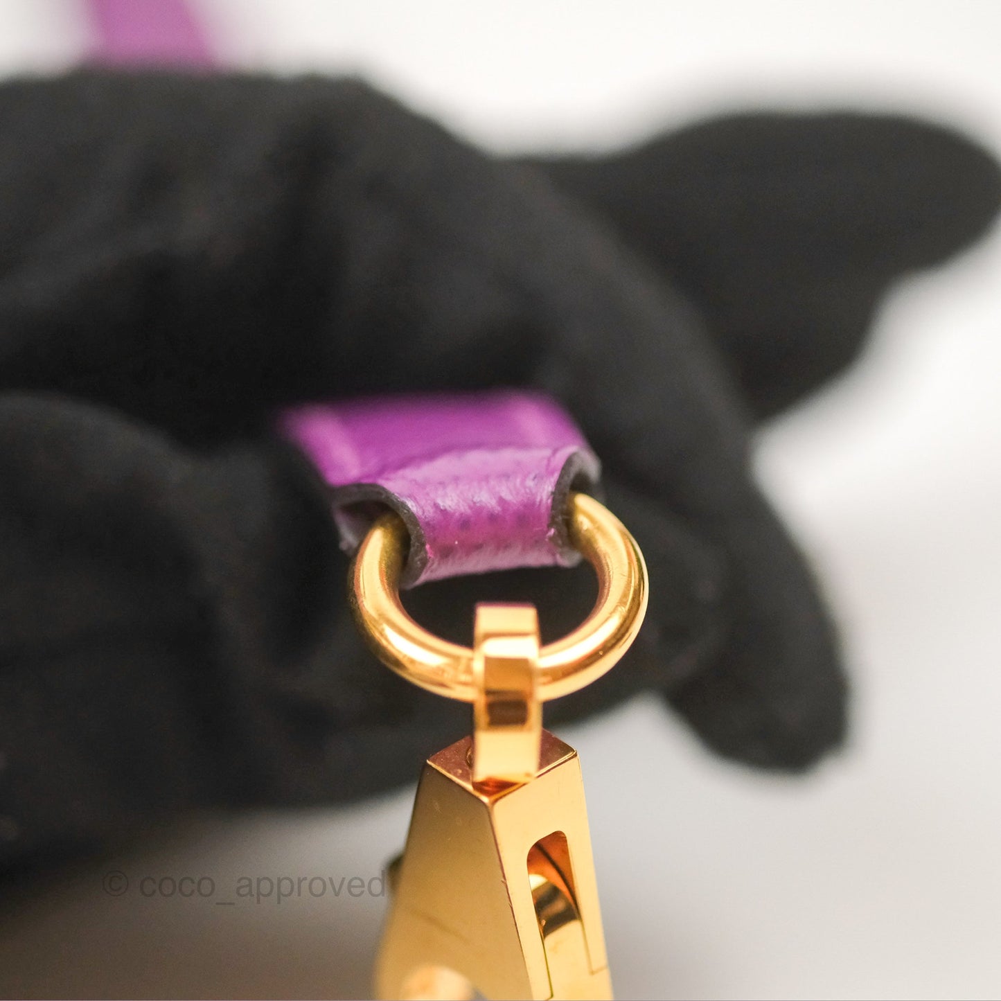 Hermès Bolide 1923 31 Purple Epsom Palladium Hardware